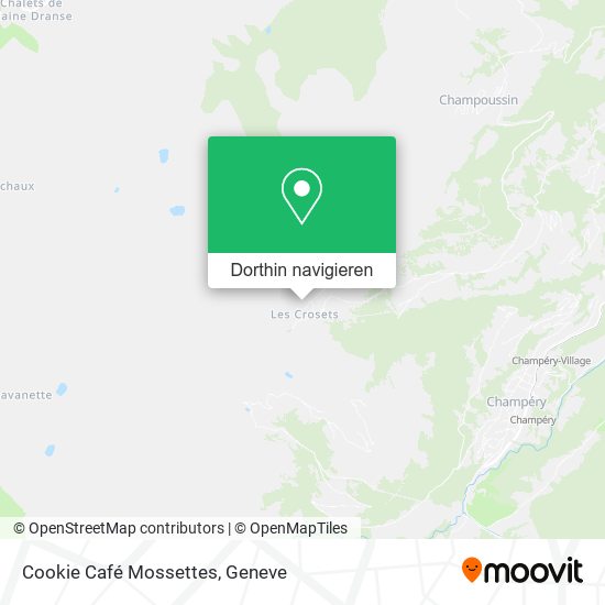 Cookie Café Mossettes Karte