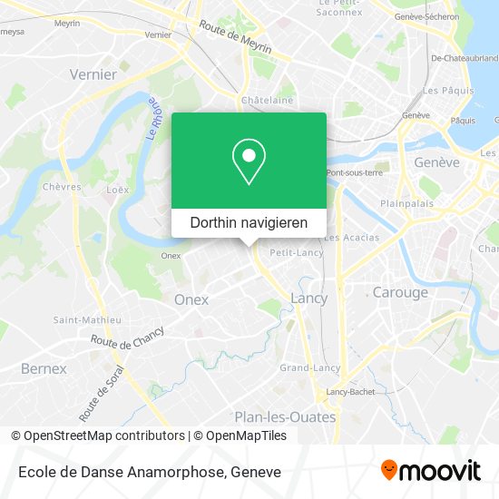 Ecole de Danse Anamorphose Karte