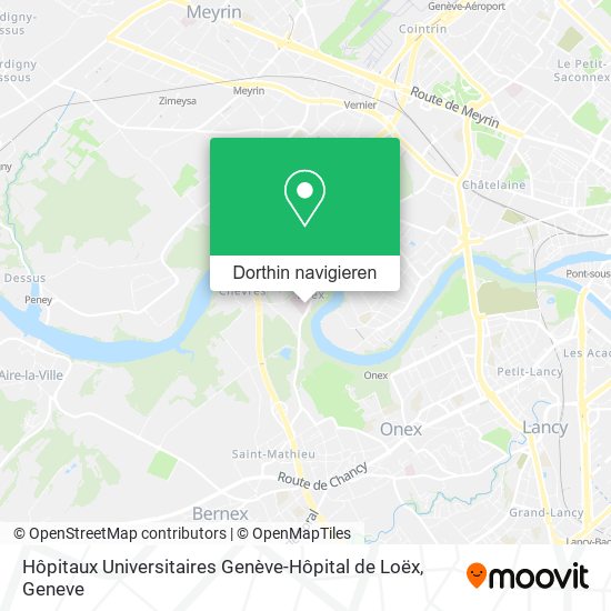 Hôpitaux Universitaires Genève-Hôpital de Loëx Karte