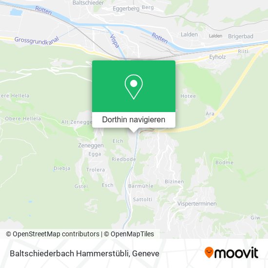 Baltschiederbach Hammerstübli Karte