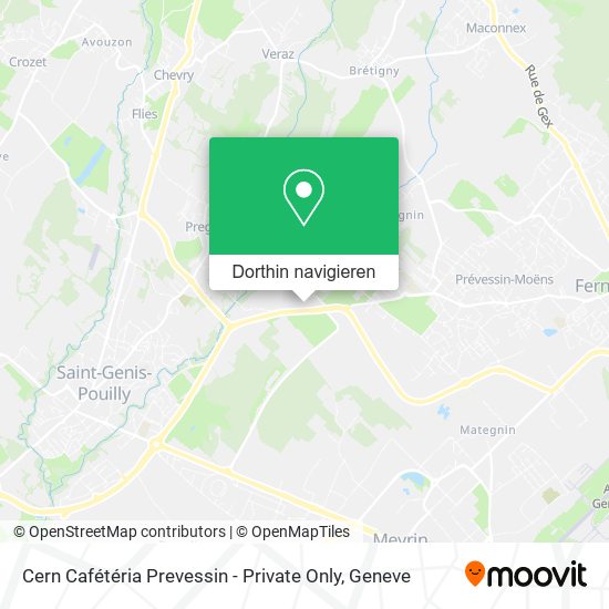 Cern Cafétéria Prevessin - Private Only Karte