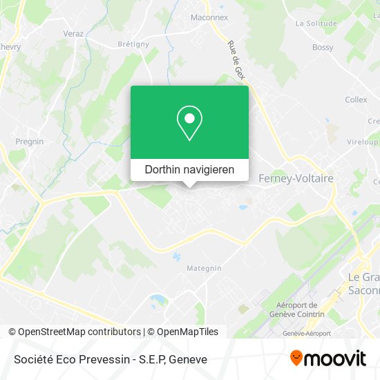 Société Eco Prevessin - S.E.P Karte