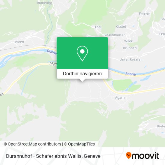 Durannuhof - Schaferlebnis Wallis Karte