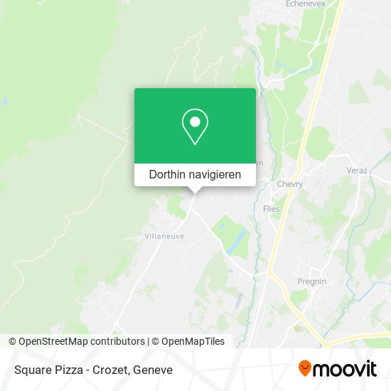 Square Pizza - Crozet Karte