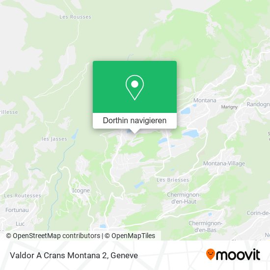 Valdor A Crans Montana 2 Karte