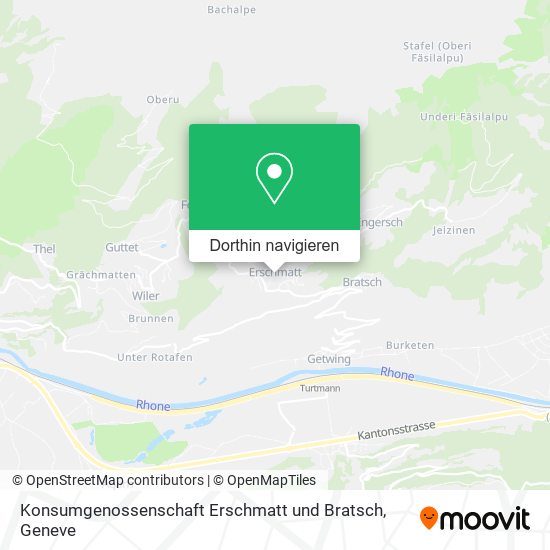 Konsumgenossenschaft Erschmatt und Bratsch Karte