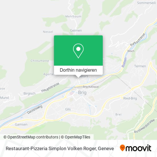 Restaurant-Pizzeria Simplon Volken Roger Karte