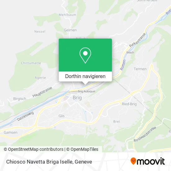 Chiosco Navetta Briga Iselle Karte