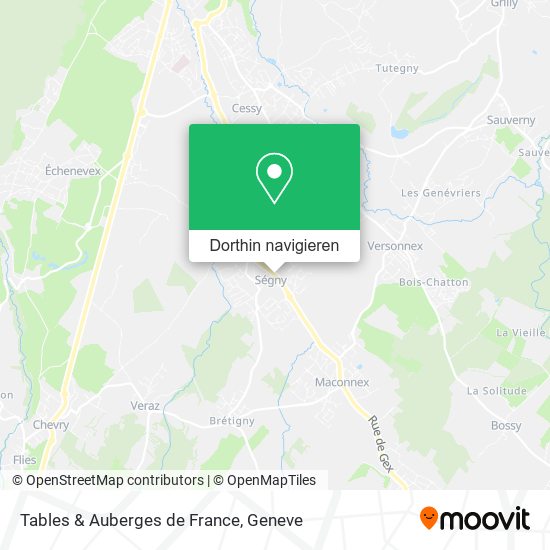 Tables & Auberges de France Karte