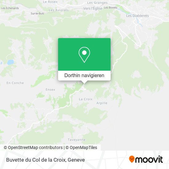 Buvette du Col de la Croix Karte