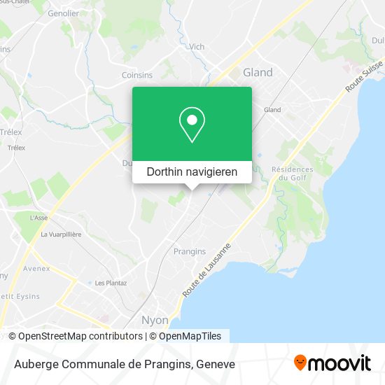 Auberge Communale de Prangins Karte