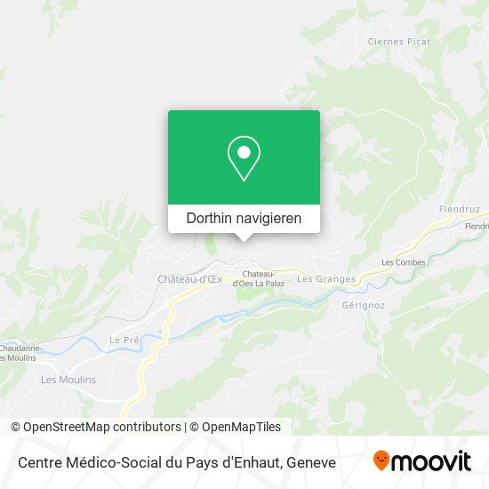 Centre Médico-Social du Pays d'Enhaut Karte