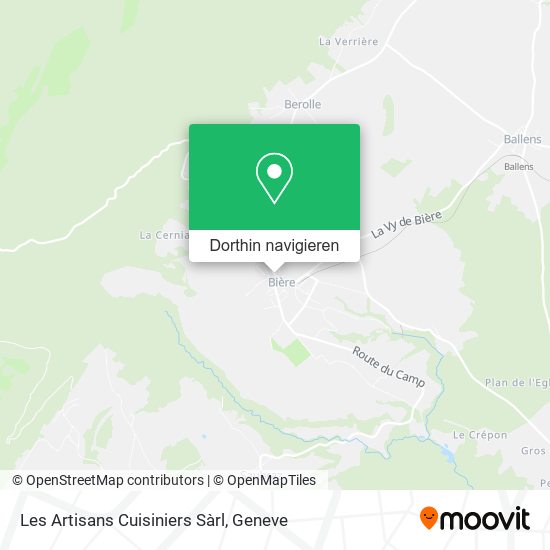 Les Artisans Cuisiniers Sàrl Karte