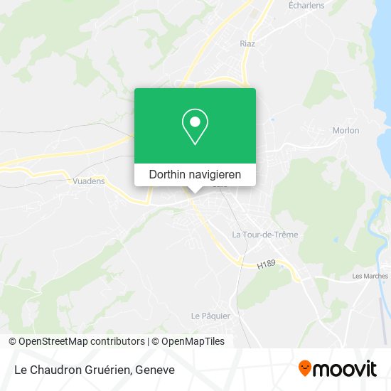 Le Chaudron Gruérien Karte