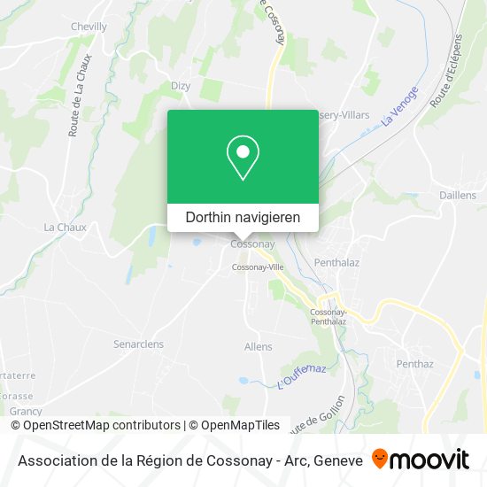 Association de la Région de Cossonay - Arc Karte