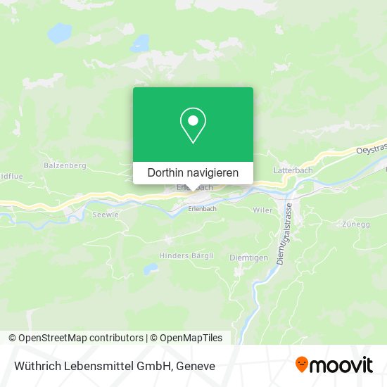 Wüthrich Lebensmittel GmbH Karte