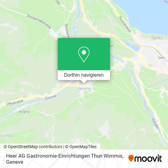 Heer AG Gastronomie-Einrichtungen Thun Wimmis Karte