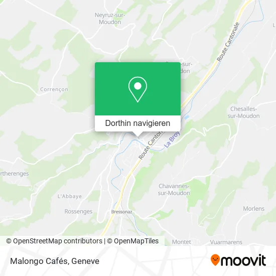 Malongo Cafés Karte