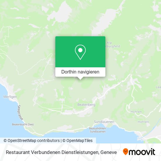 Restaurant Verbundenen Dienstleistungen Karte