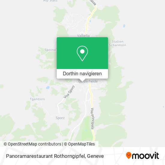 Panoramarestaurant Rothorngipfel Karte