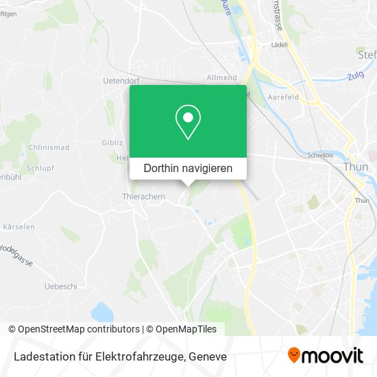 Ladestation für Elektrofahrzeuge Karte