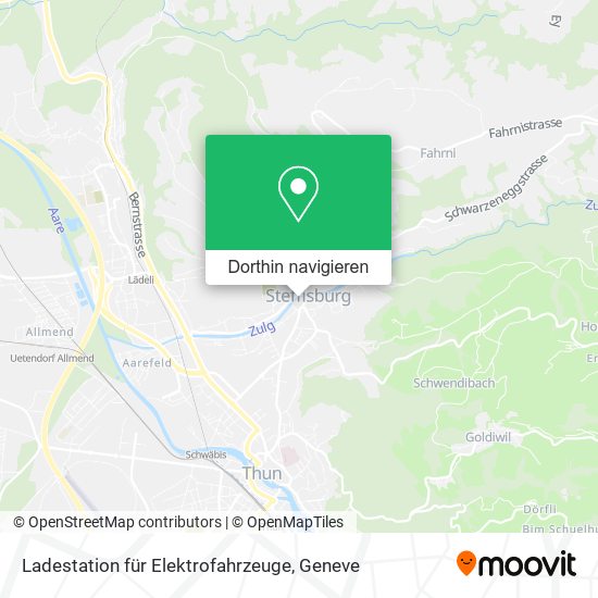 Ladestation für Elektrofahrzeuge Karte