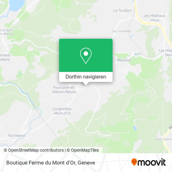 Boutique Ferme du Mont d'Or Karte