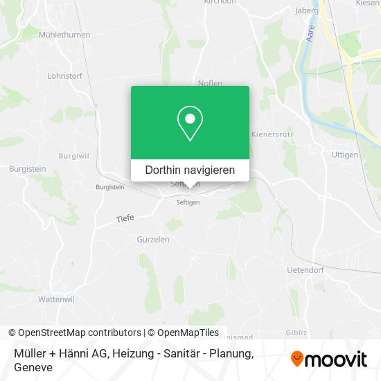 Müller + Hänni AG, Heizung - Sanitär - Planung Karte