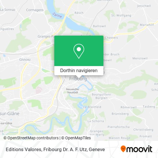 Editions Valores, Fribourg Dr. A. F. Utz Karte