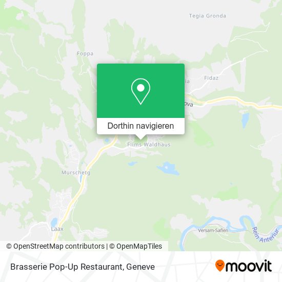 Brasserie Pop-Up Restaurant Karte