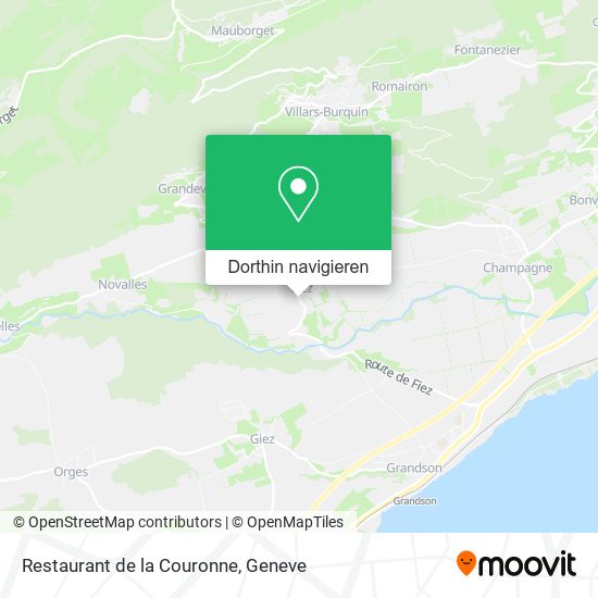 Restaurant de la Couronne Karte