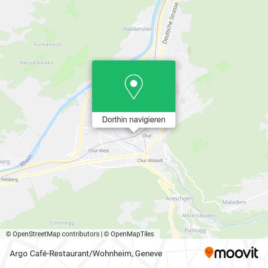 Argo Café-Restaurant/Wohnheim Karte