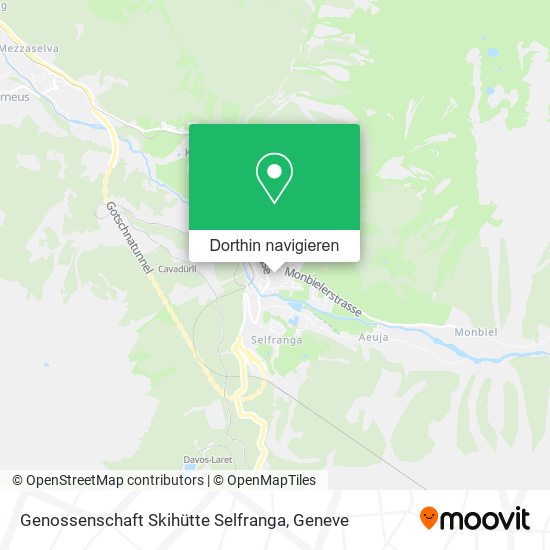 Genossenschaft Skihütte Selfranga Karte