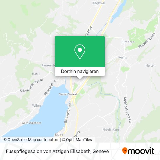 Fusspflegesalon von Atzigen Elisabeth Karte