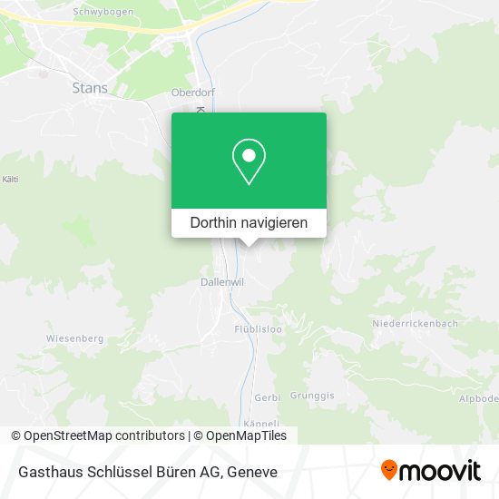 Gasthaus Schlüssel Büren AG Karte