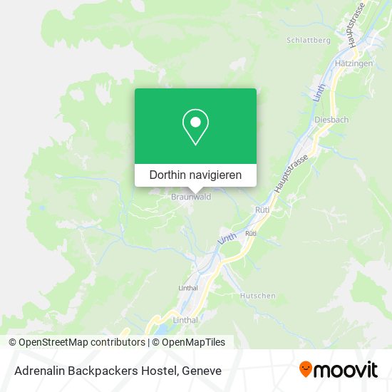 Adrenalin Backpackers Hostel Karte