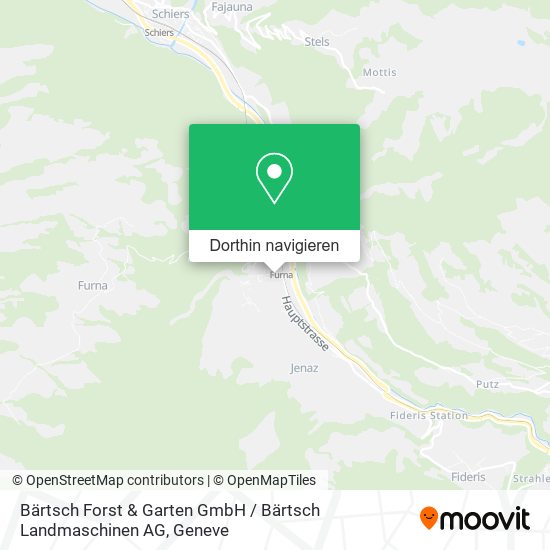 Bärtsch Forst & Garten GmbH / Bärtsch Landmaschinen AG Karte