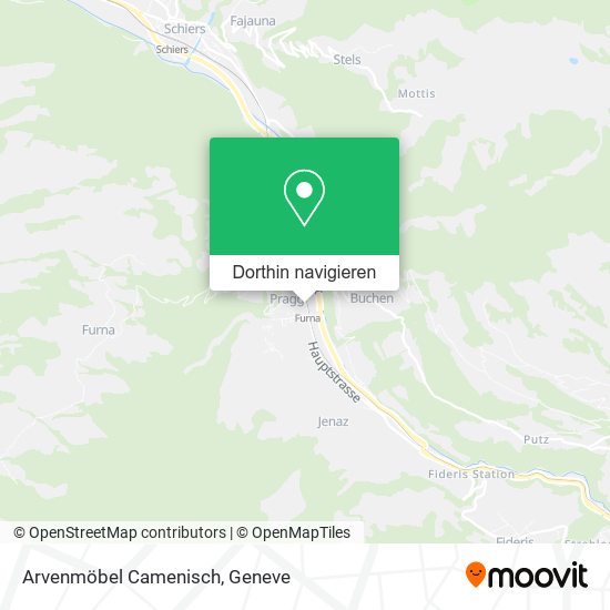 Arvenmöbel Camenisch Karte