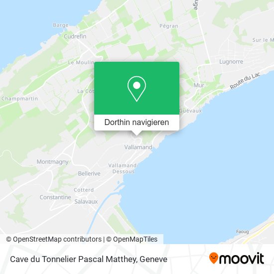 Cave du Tonnelier Pascal Matthey Karte