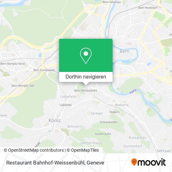 Restaurant Bahnhof-Weissenbühl Karte