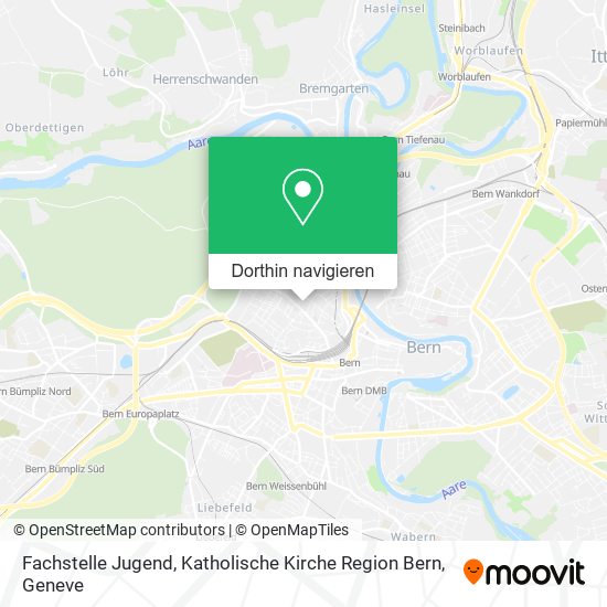 Fachstelle Jugend, Katholische Kirche Region Bern Karte