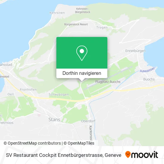 SV Restaurant Cockpit Ennetbürgerstrasse Karte