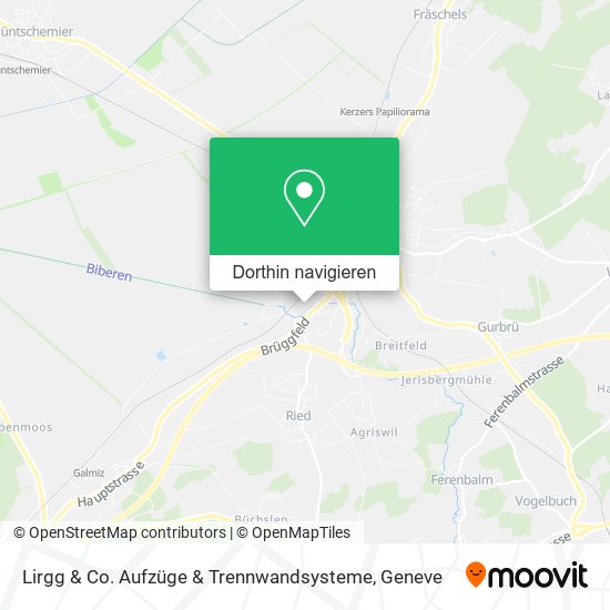 Lirgg & Co. Aufzüge & Trennwandsysteme Karte
