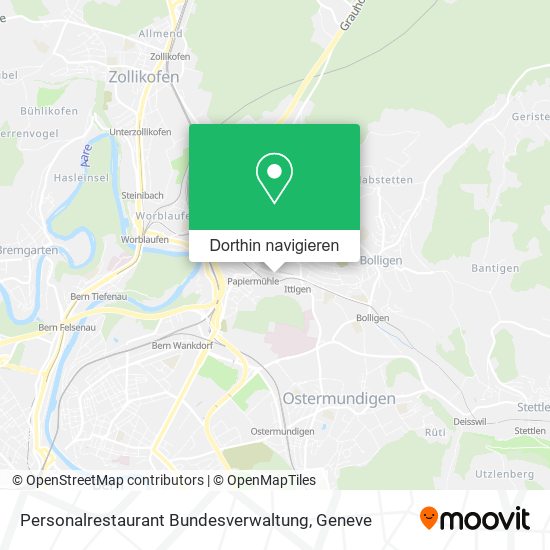 Personalrestaurant Bundesverwaltung Karte