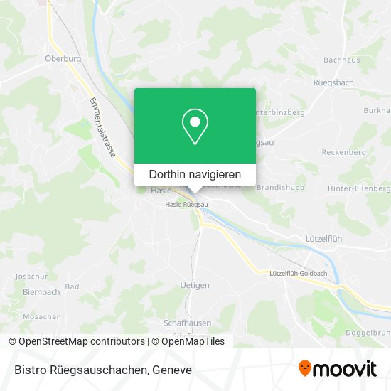 Bistro Rüegsauschachen Karte