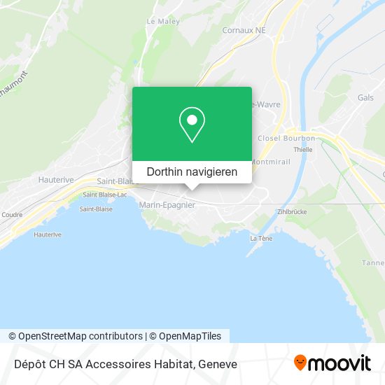 Dépôt CH SA Accessoires Habitat Karte