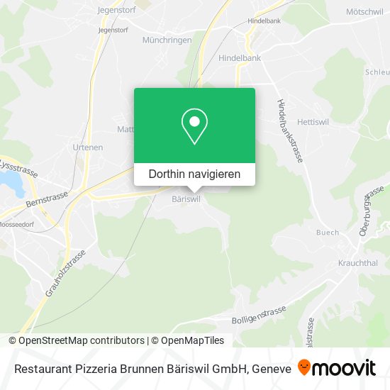 Restaurant Pizzeria Brunnen Bäriswil GmbH Karte
