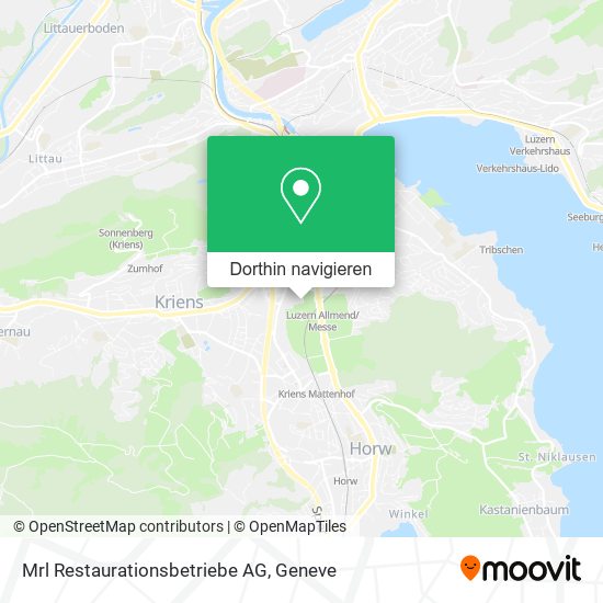 Mrl Restaurationsbetriebe AG Karte