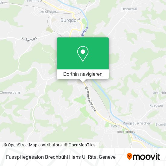 Fusspflegesalon Brechbühl Hans U. Rita Karte