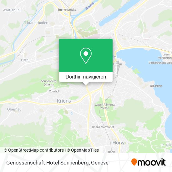 Genossenschaft Hotel Sonnenberg Karte